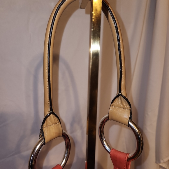 Sequoia Vintage Coral leather hobo with a tan handle - Picture 11 of 11